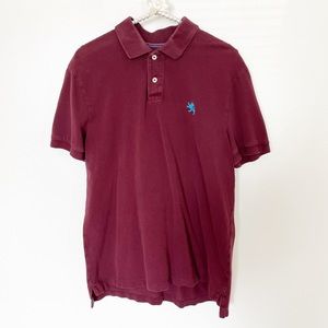 Express Burgundy Maroon Polo